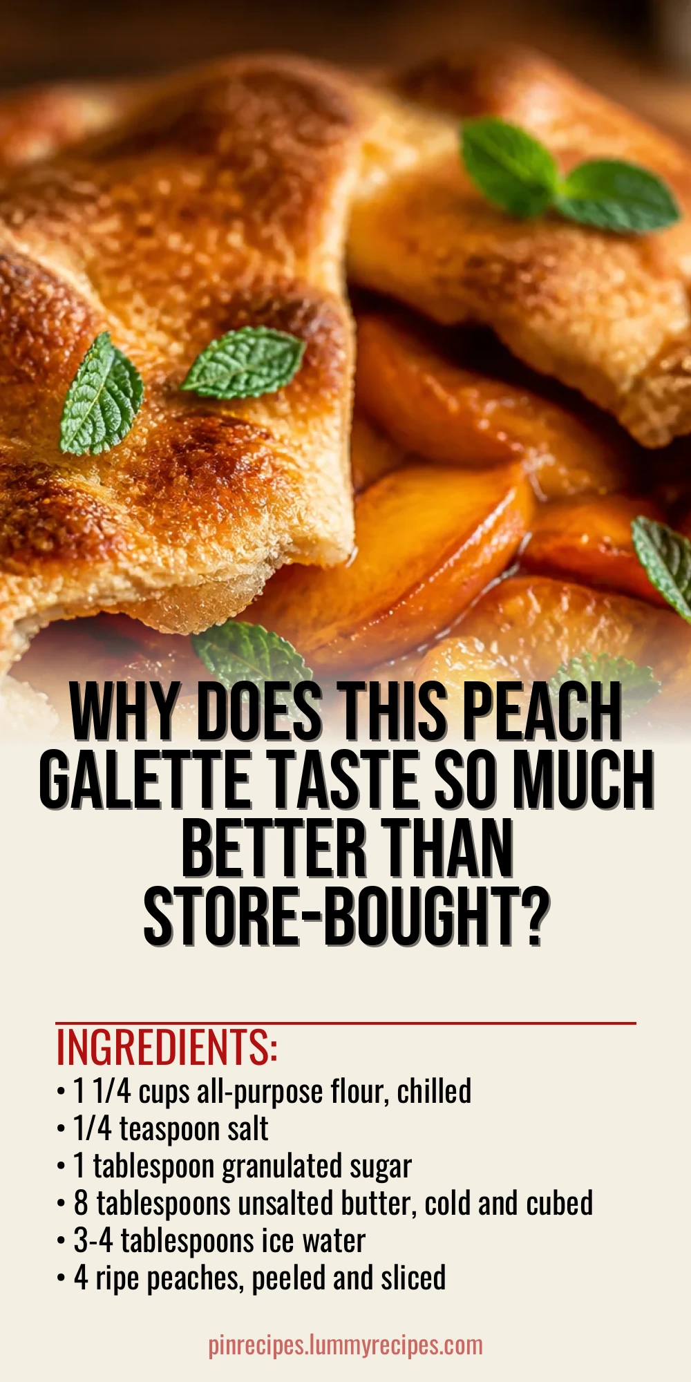 Why Does This Peach Galette Taste So Much Better Than Store-Bought?