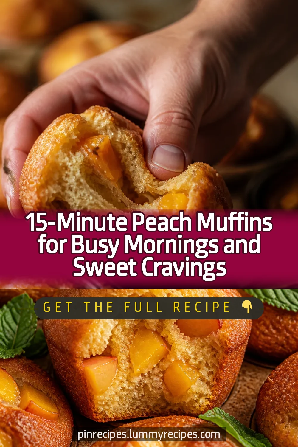 15-Minute Peach Muffins for Busy Mornings and Sweet Cravings