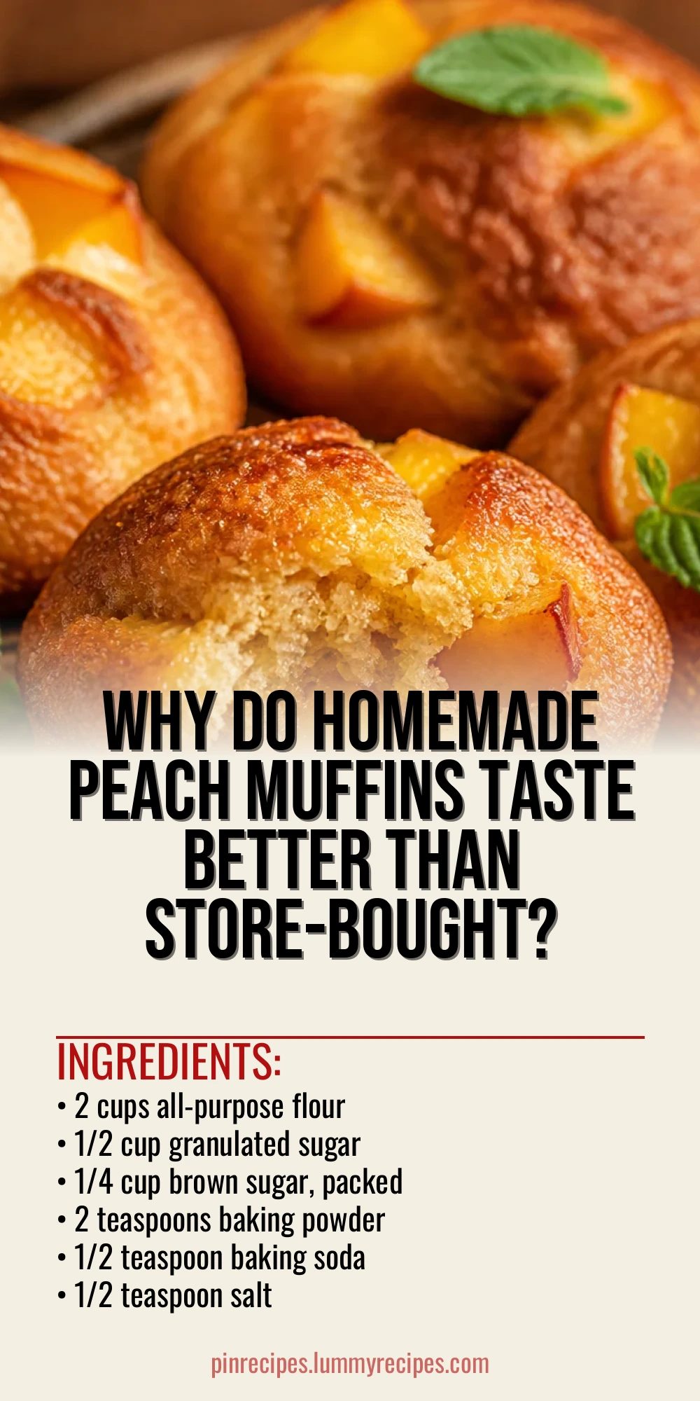 Why Do Homemade Peach Muffins Taste Better Than Store-Bought?
