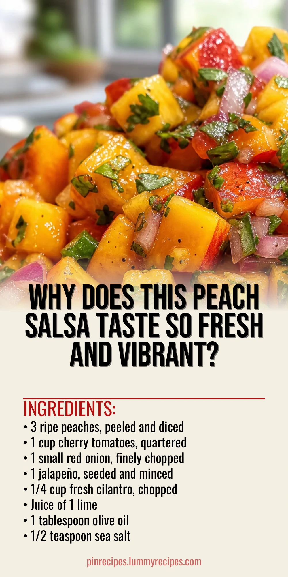 Why Does This Peach Salsa Taste So Fresh and Vibrant?