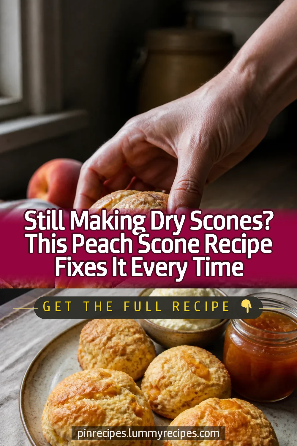 Still Making Dry Scones? This Peach Scone Recipe Fixes It Every Time