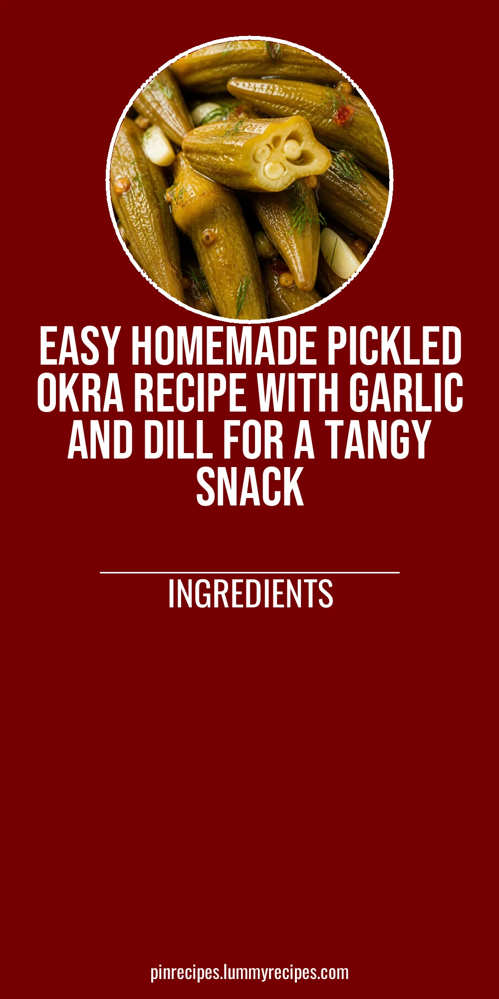 Easy Homemade Pickled Okra Recipe with Garlic and Dill for a Tangy Snack