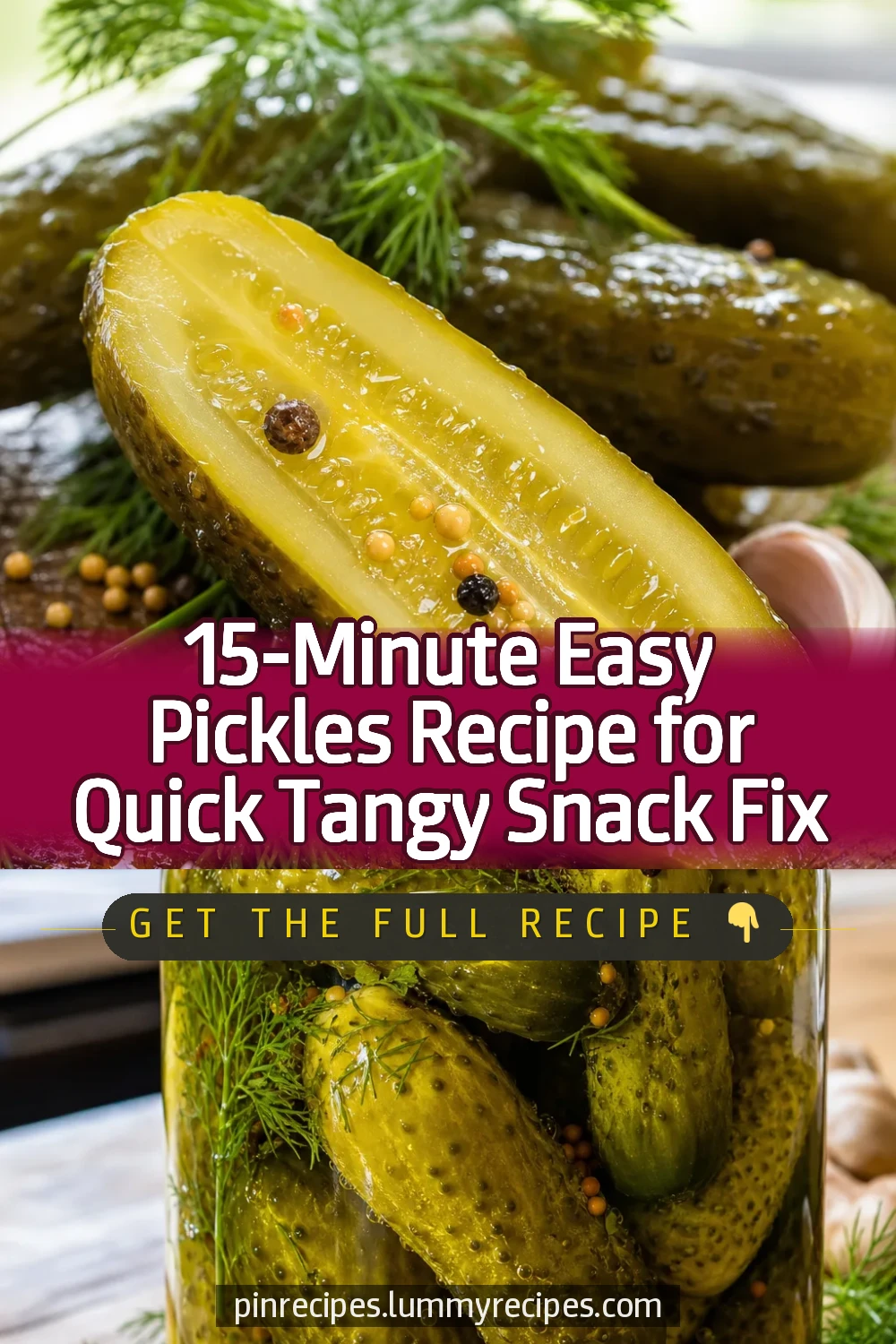 15-Minute Easy Pickles Recipe for Quick Tangy Snack Fix