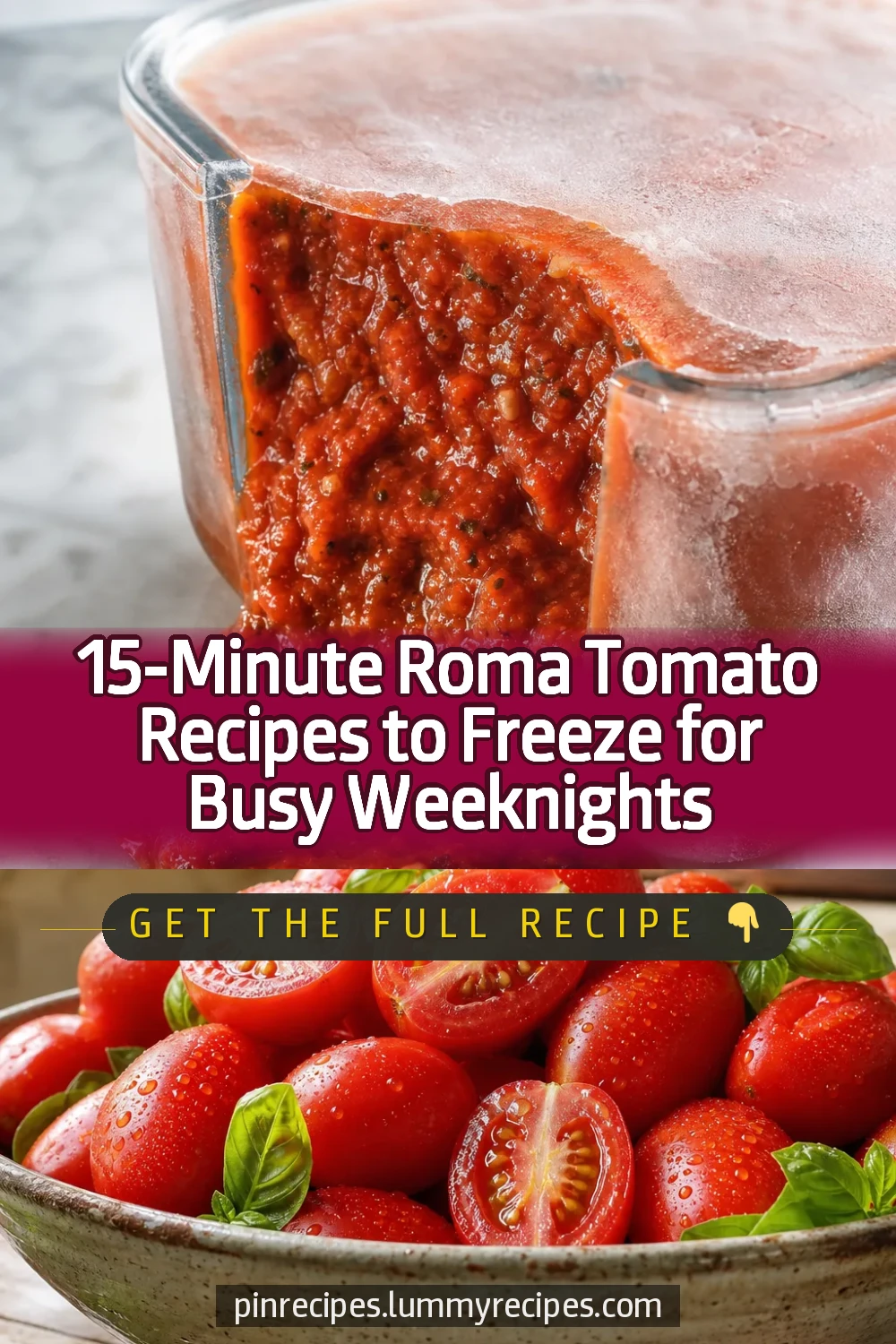 15-Minute Roma Tomato Recipes to Freeze for Busy Weeknights
