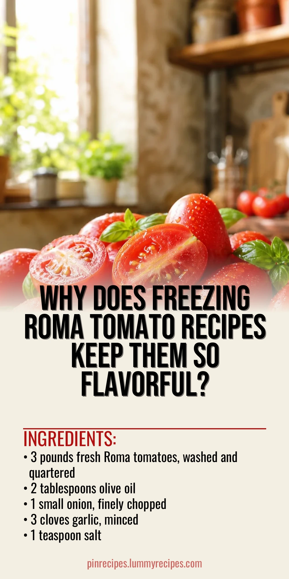 Why Does Freezing Roma Tomato Recipes Keep Them So Flavorful?