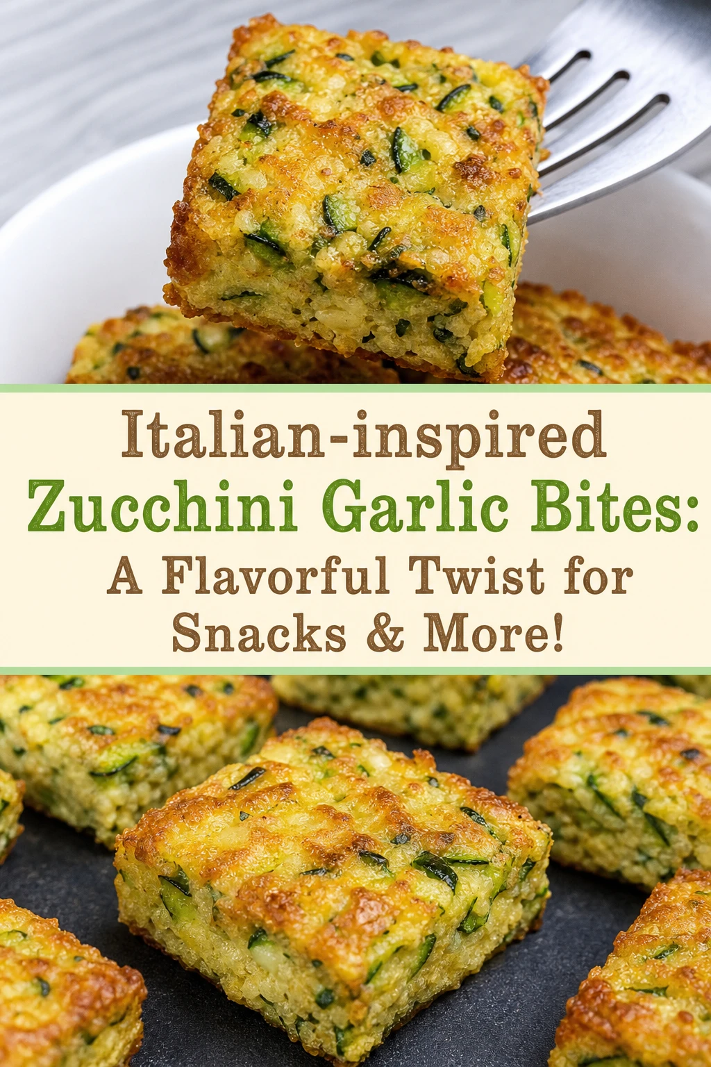 Italian-inspired Zucchini Garlic Bites: A Flavorful Twist for Snacks & More!