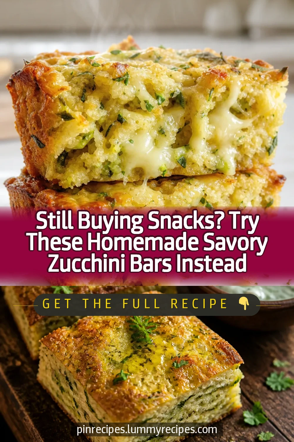 Still Buying Snacks? Try These Homemade Savory Zucchini Bars Instead