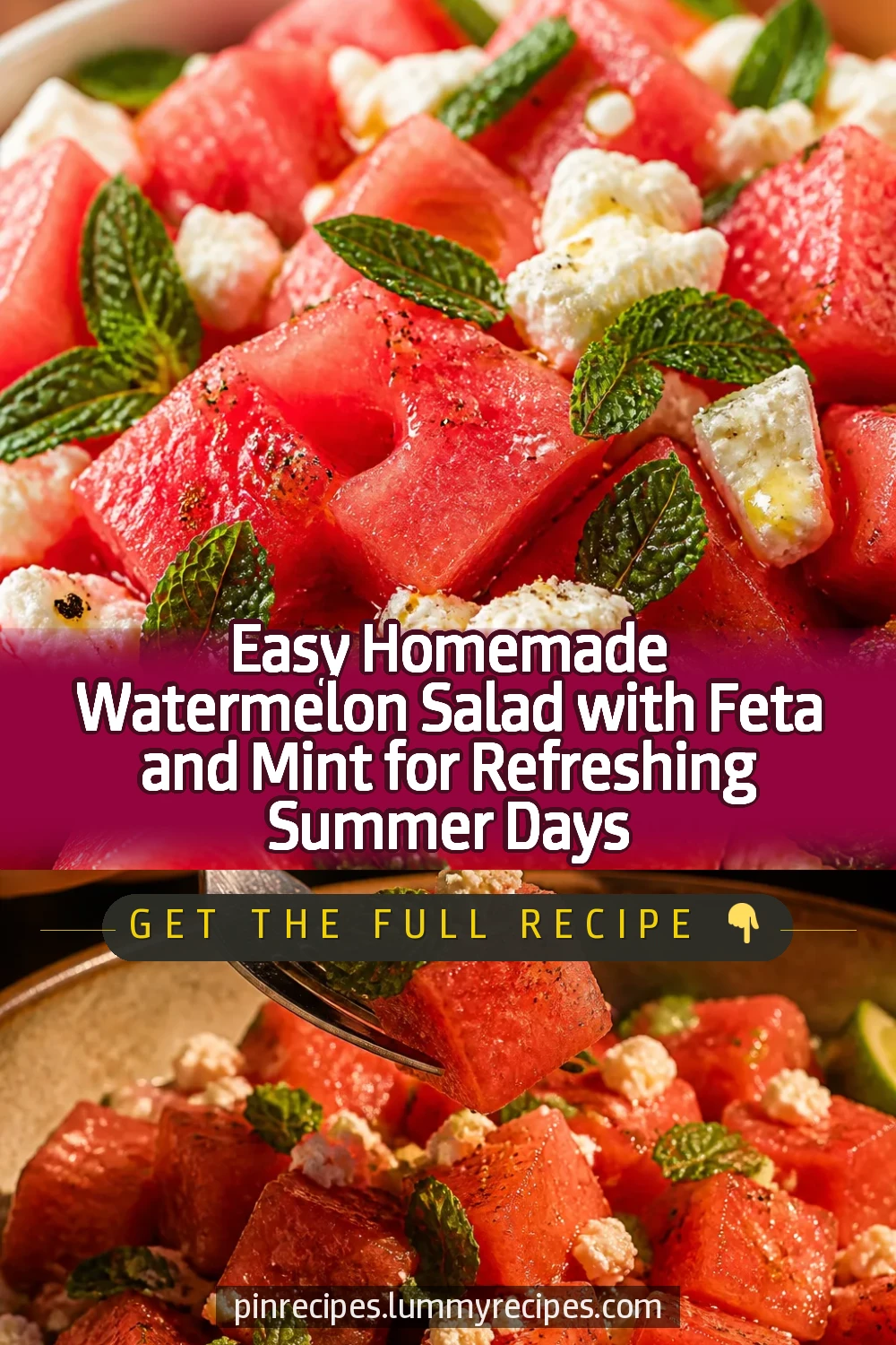 Easy Homemade Watermelon Salad with Feta and Mint for Refreshing Summer Days