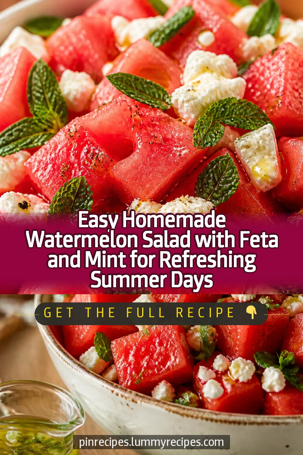 Easy Homemade Watermelon Salad with Feta and Mint for Refreshing Summer Days