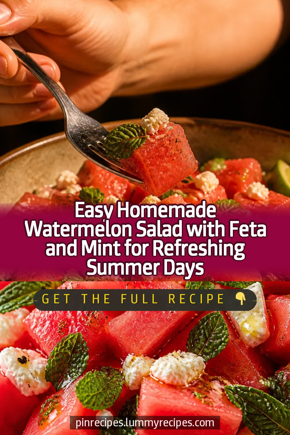 Easy Homemade Watermelon Salad with Feta and Mint for Refreshing Summer Days