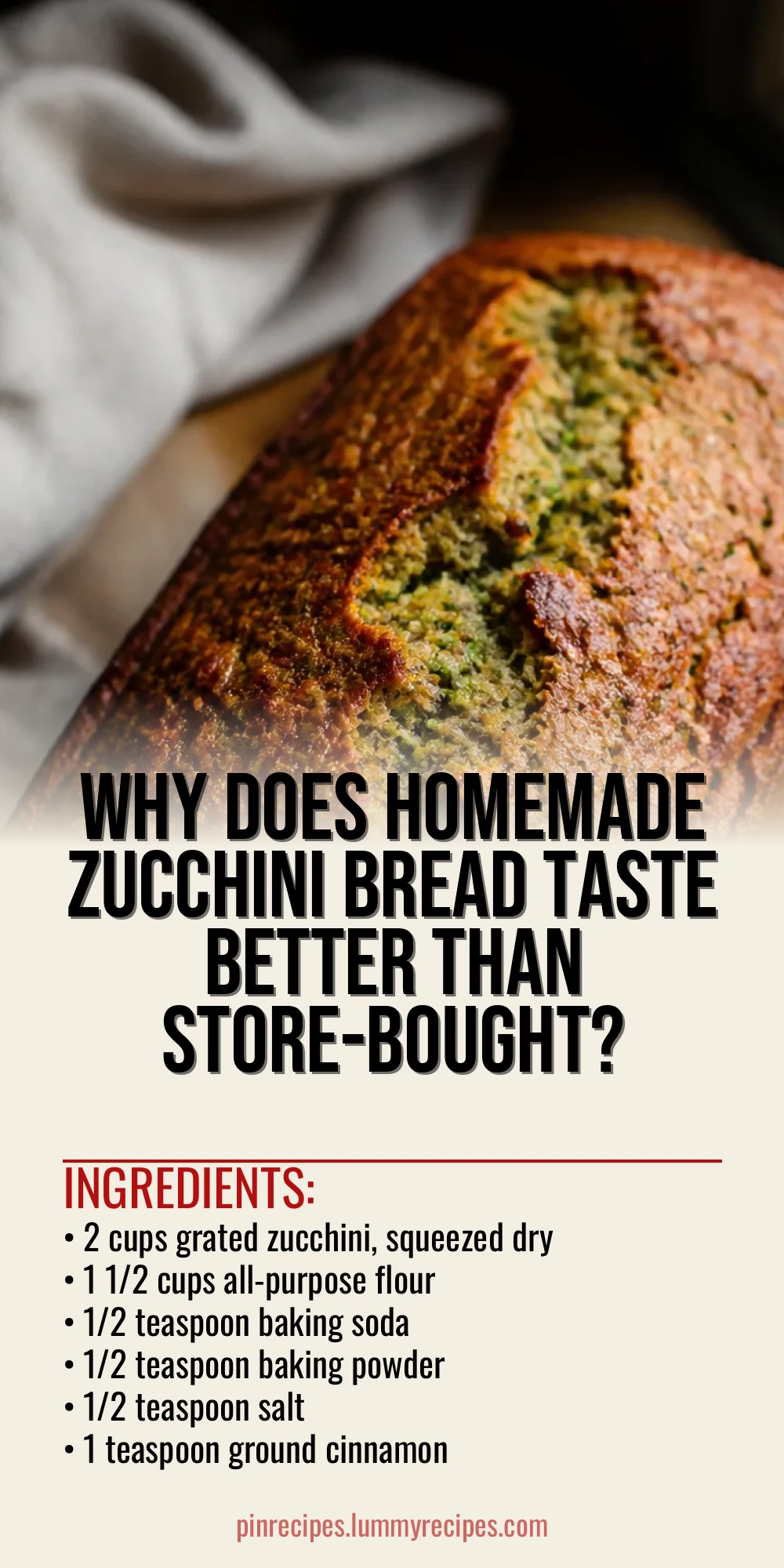 Why Does Homemade Zucchini Bread Taste Better Than Store-Bought?