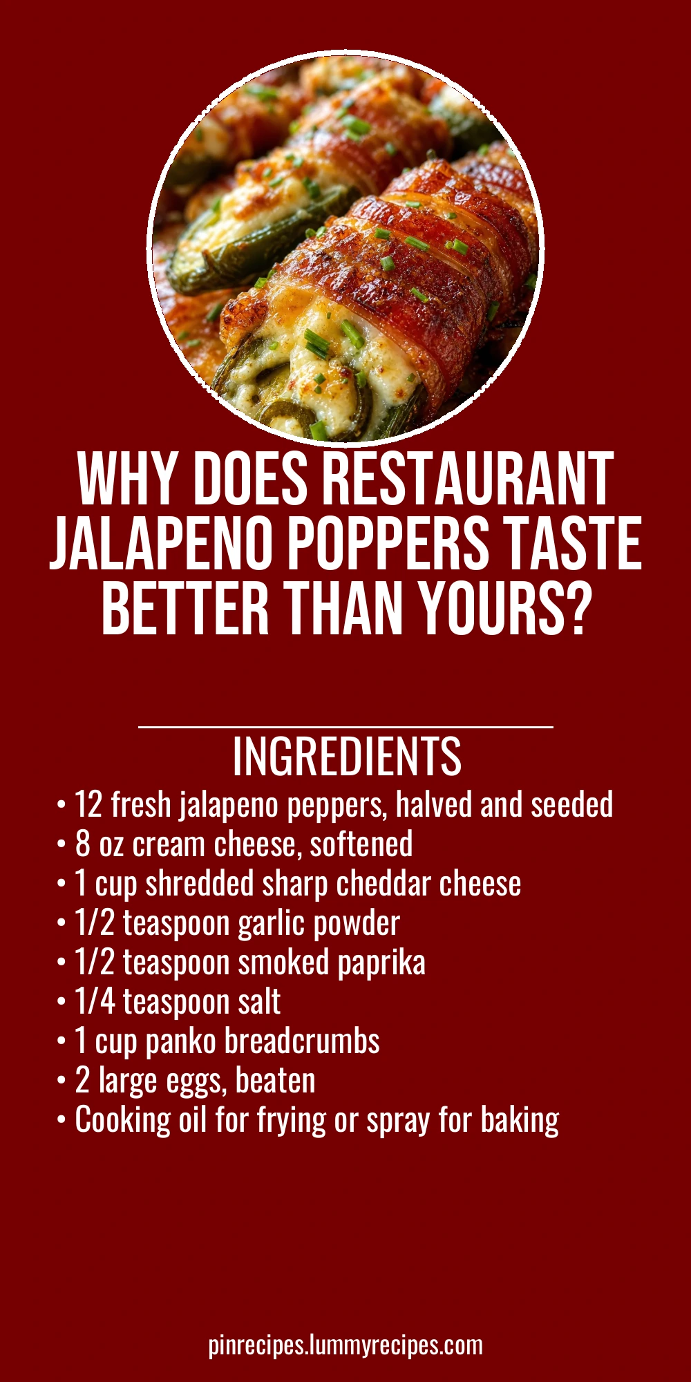 Why Does Restaurant Jalapeno Poppers Taste Better Than Yours?