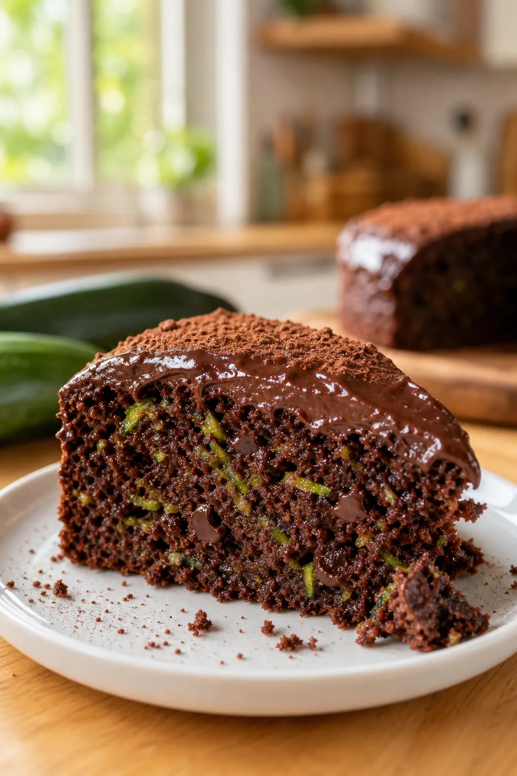 Easy Moist Zucchini Chocolate Cake Recipe with a Rich Cocoa Twist