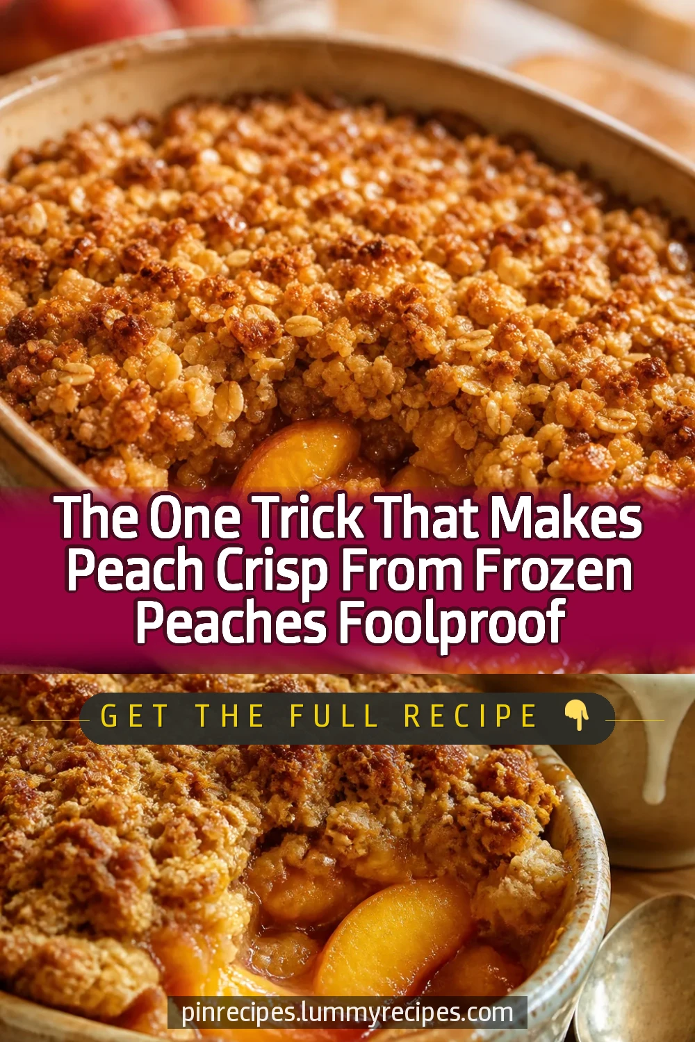 The One Trick That Makes Peach Crisp From Frozen Peaches Foolproof