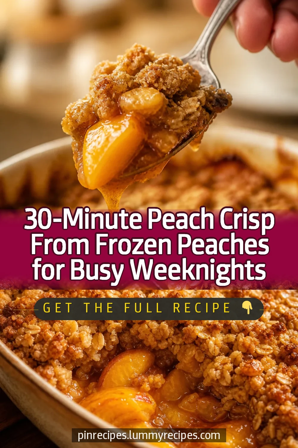 30-Minute Peach Crisp From Frozen Peaches for Busy Weeknights