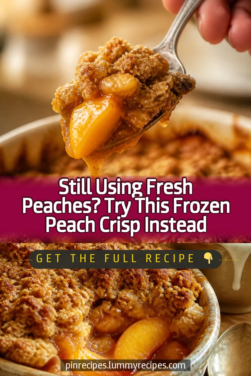 Still Using Fresh Peaches? Try This Frozen Peach Crisp Instead