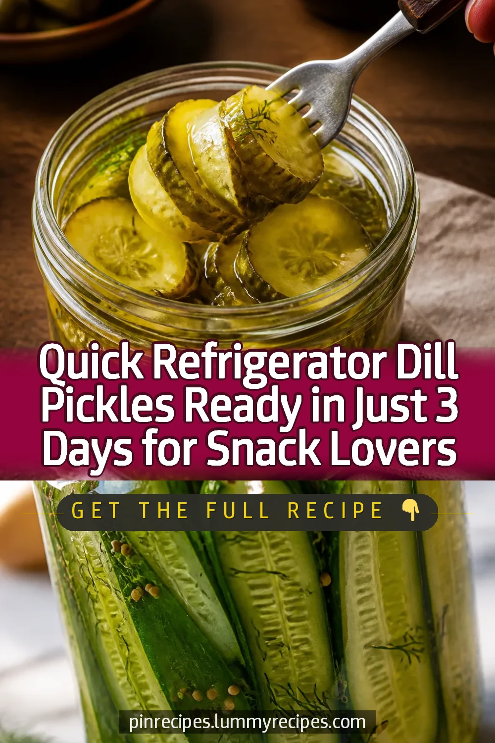 Quick Refrigerator Dill Pickles Ready in Just 3 Days for Snack Lovers