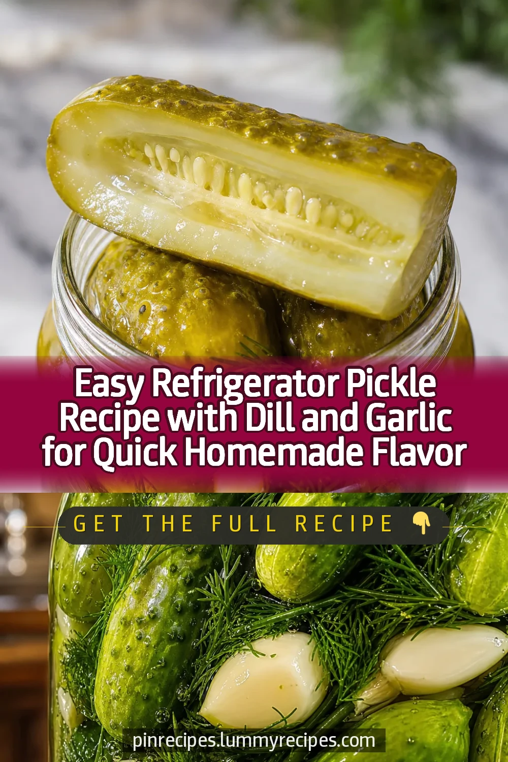 Easy Refrigerator Pickle Recipe with Dill and Garlic for Quick Homemade Flavor