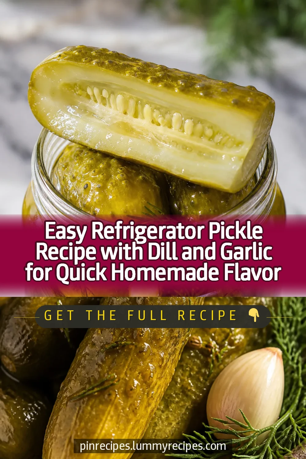 Easy Refrigerator Pickle Recipe with Dill and Garlic for Quick Homemade Flavor