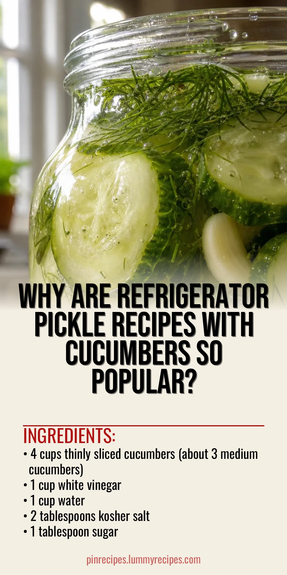 Why Are Refrigerator Pickle Recipes with Cucumbers So Popular?