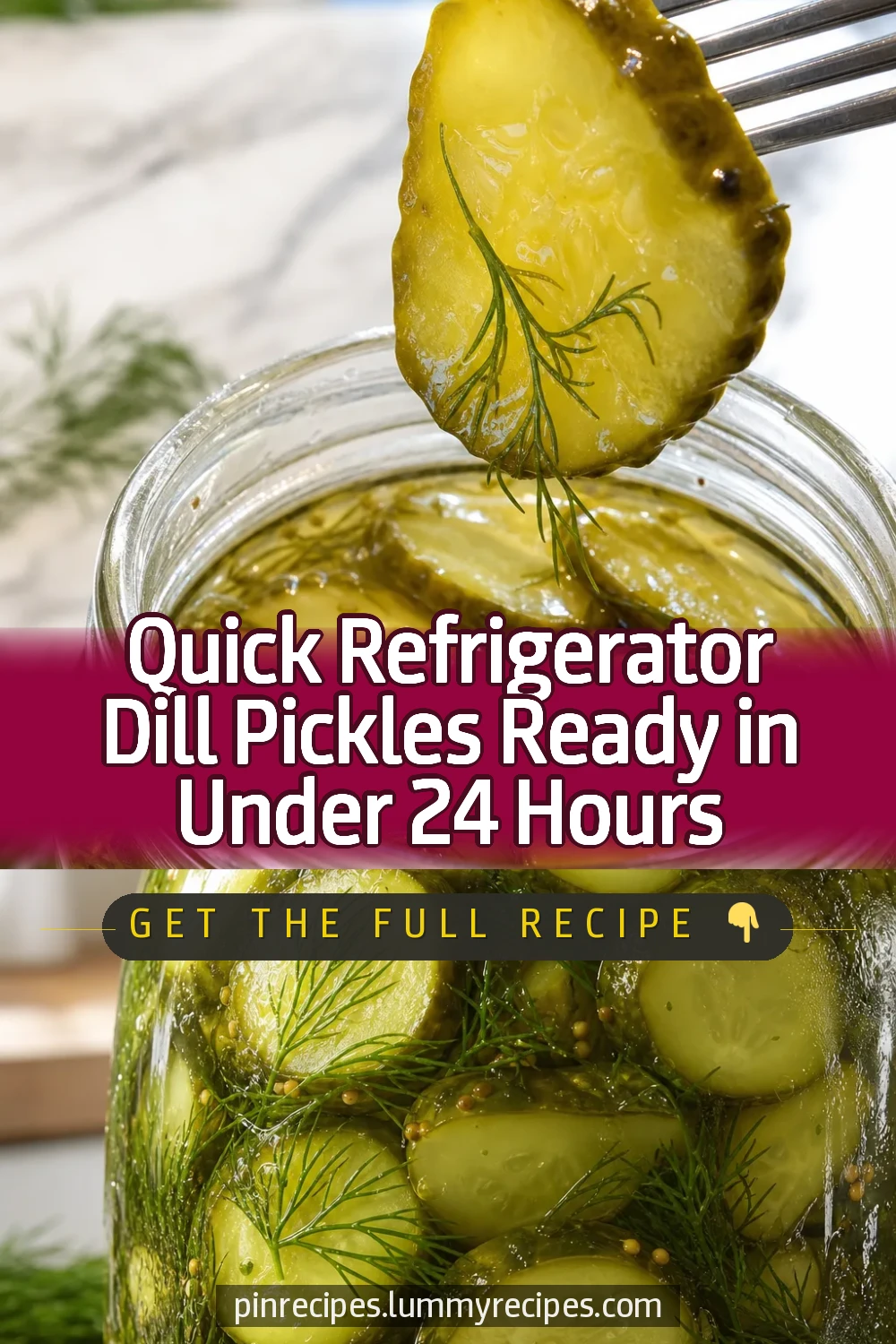 Quick Refrigerator Dill Pickles Ready in Under 24 Hours