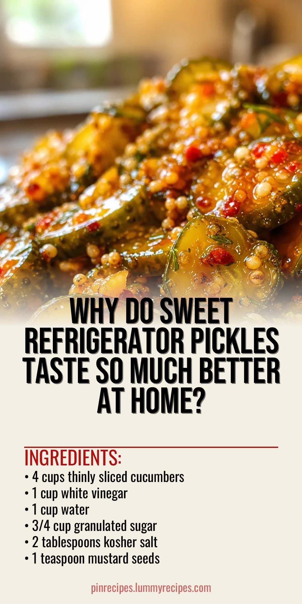 Why Do Sweet Refrigerator Pickles Taste So Much Better At Home?