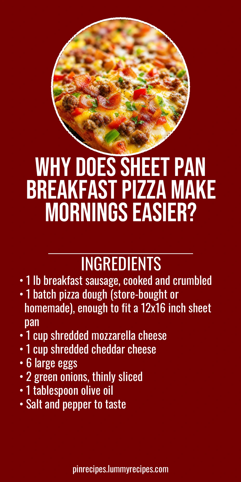Why Does Sheet Pan Breakfast Pizza Make Mornings Easier?