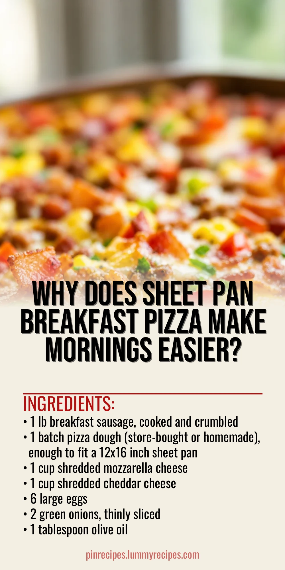 Why Does Sheet Pan Breakfast Pizza Make Mornings Easier?