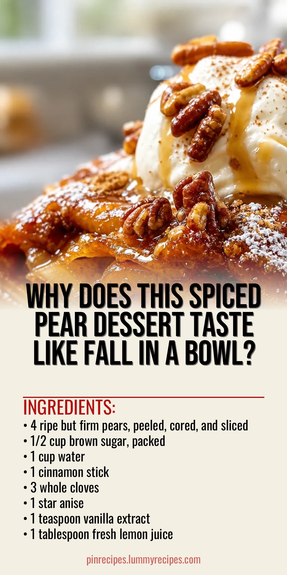Why Does This Spiced Pear Dessert Taste Like Fall in a Bowl?