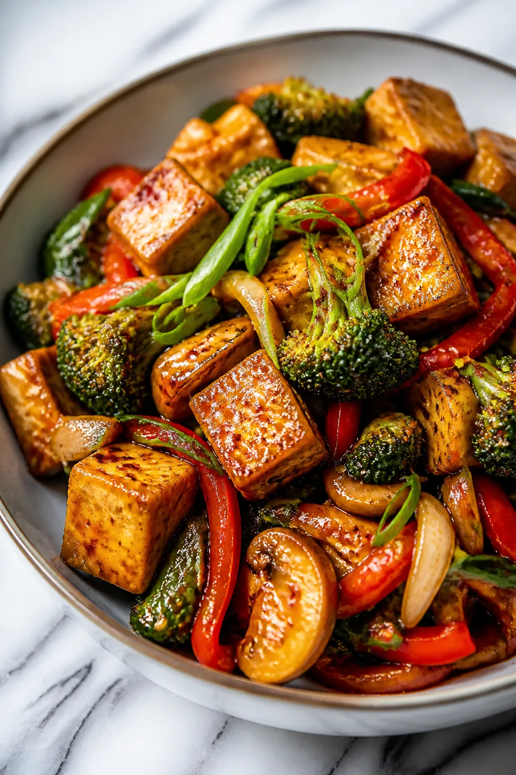 Easy Vegan Stir Fry Recipe with Crispy Tofu and Fresh Veggies for Quick Dinners