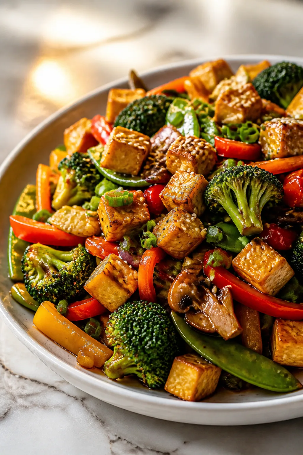 Easy Vegan Stir Fry Recipe with Fresh Veggies and Tofu in 30 Minutes