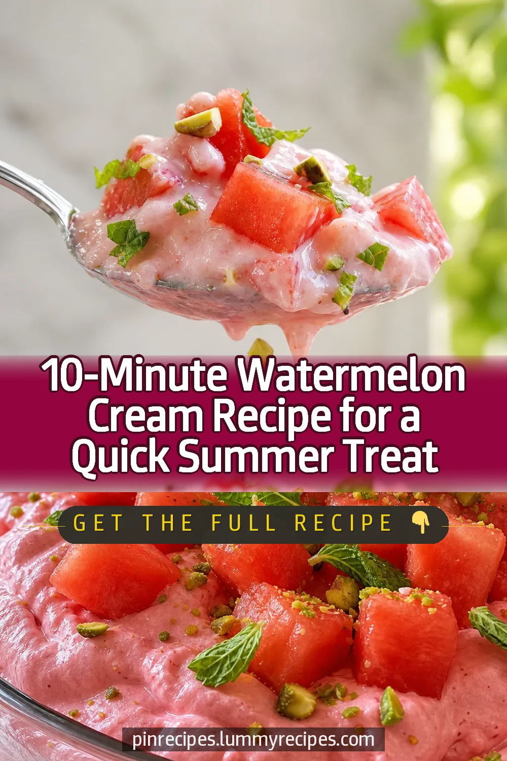 10-Minute Watermelon Cream Recipe for a Quick Summer Treat