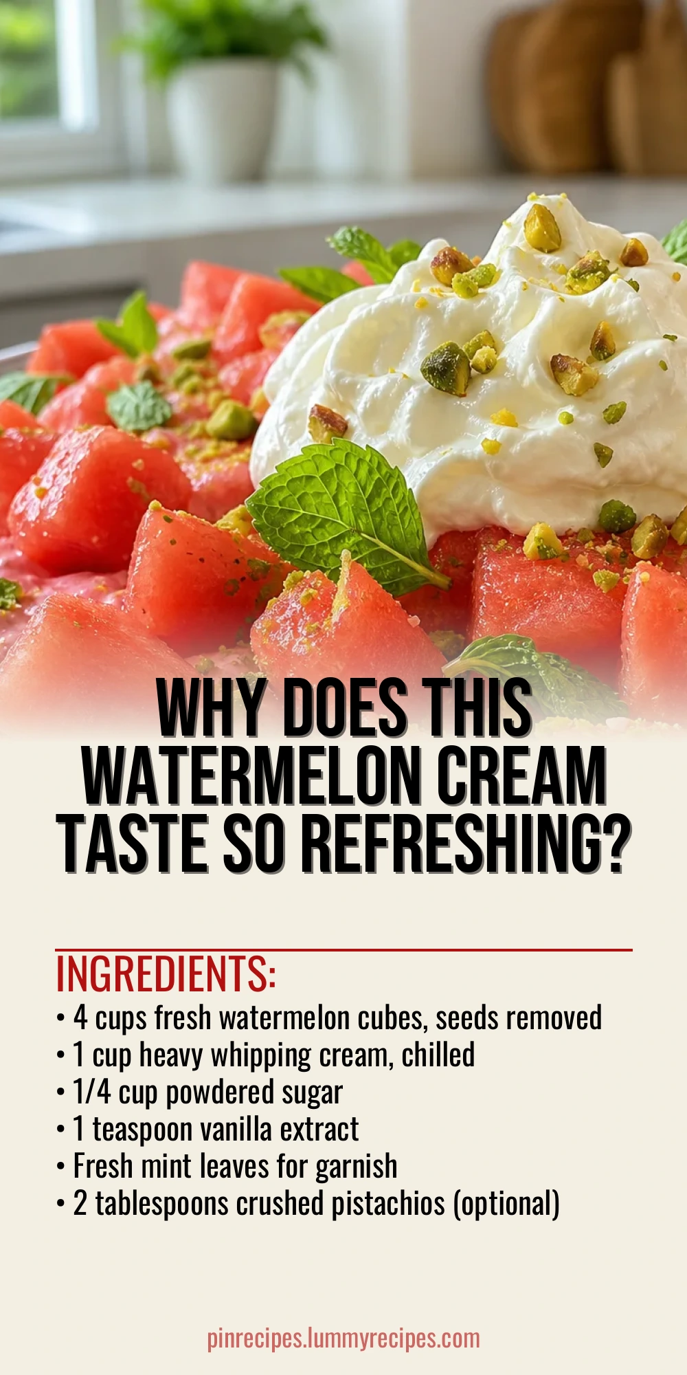 Why Does This Watermelon Cream Taste So Refreshing?