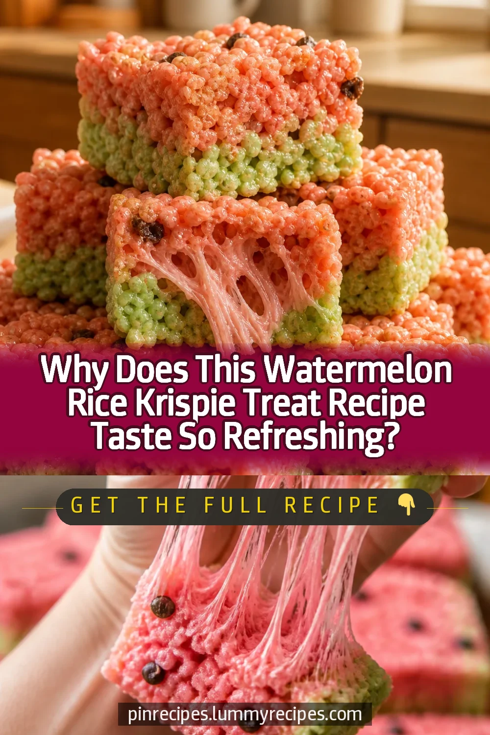 Why Does This Watermelon Rice Krispie Treat Recipe Taste So Refreshing?