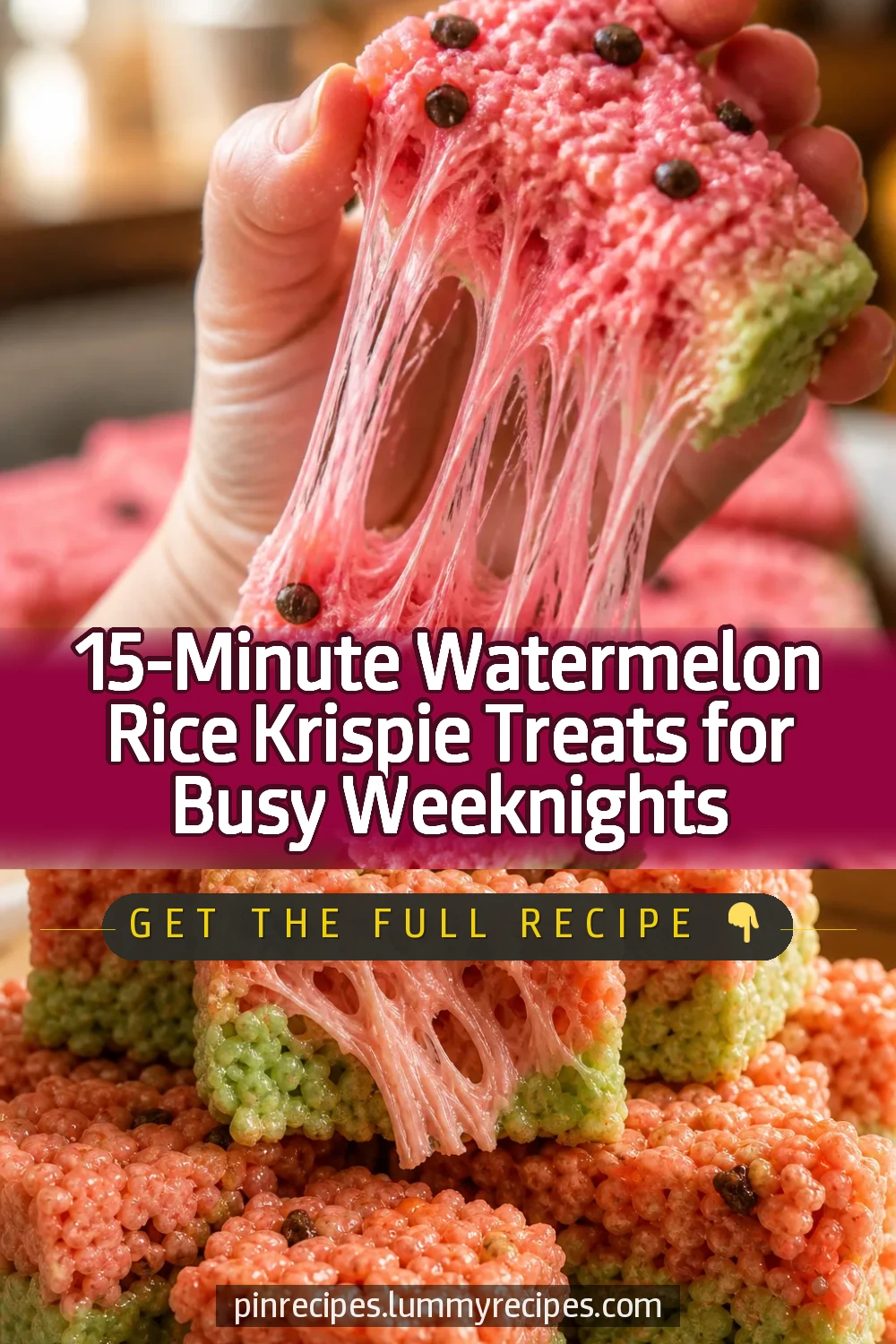 15-Minute Watermelon Rice Krispie Treats for Busy Weeknights