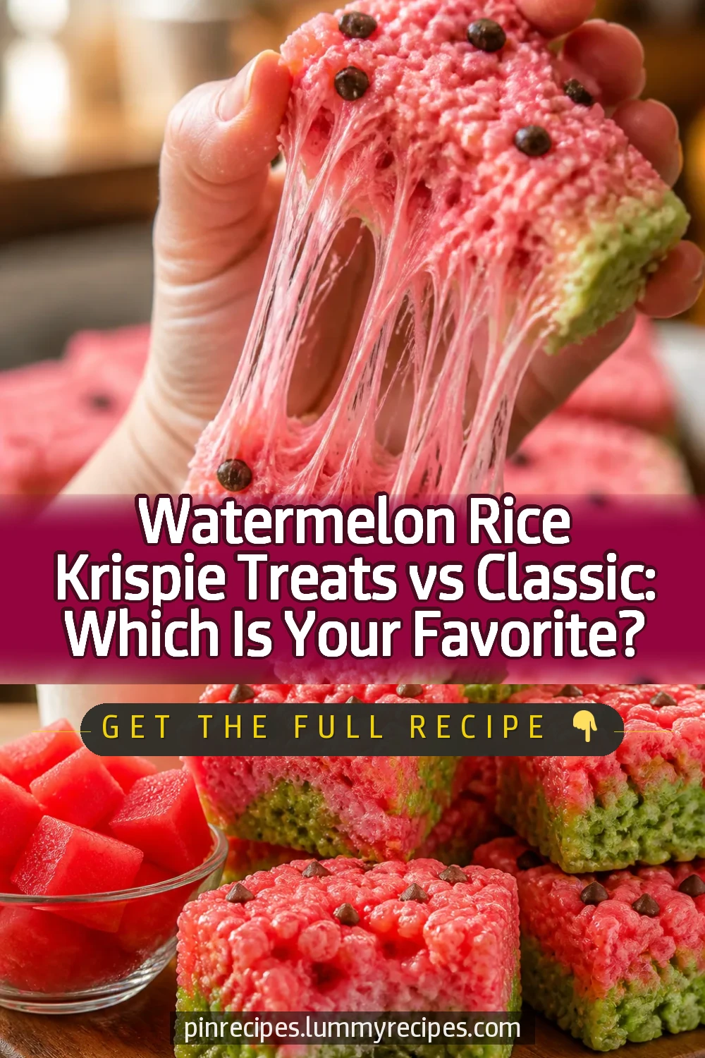 Watermelon Rice Krispie Treats vs Classic: Which Is Your Favorite?