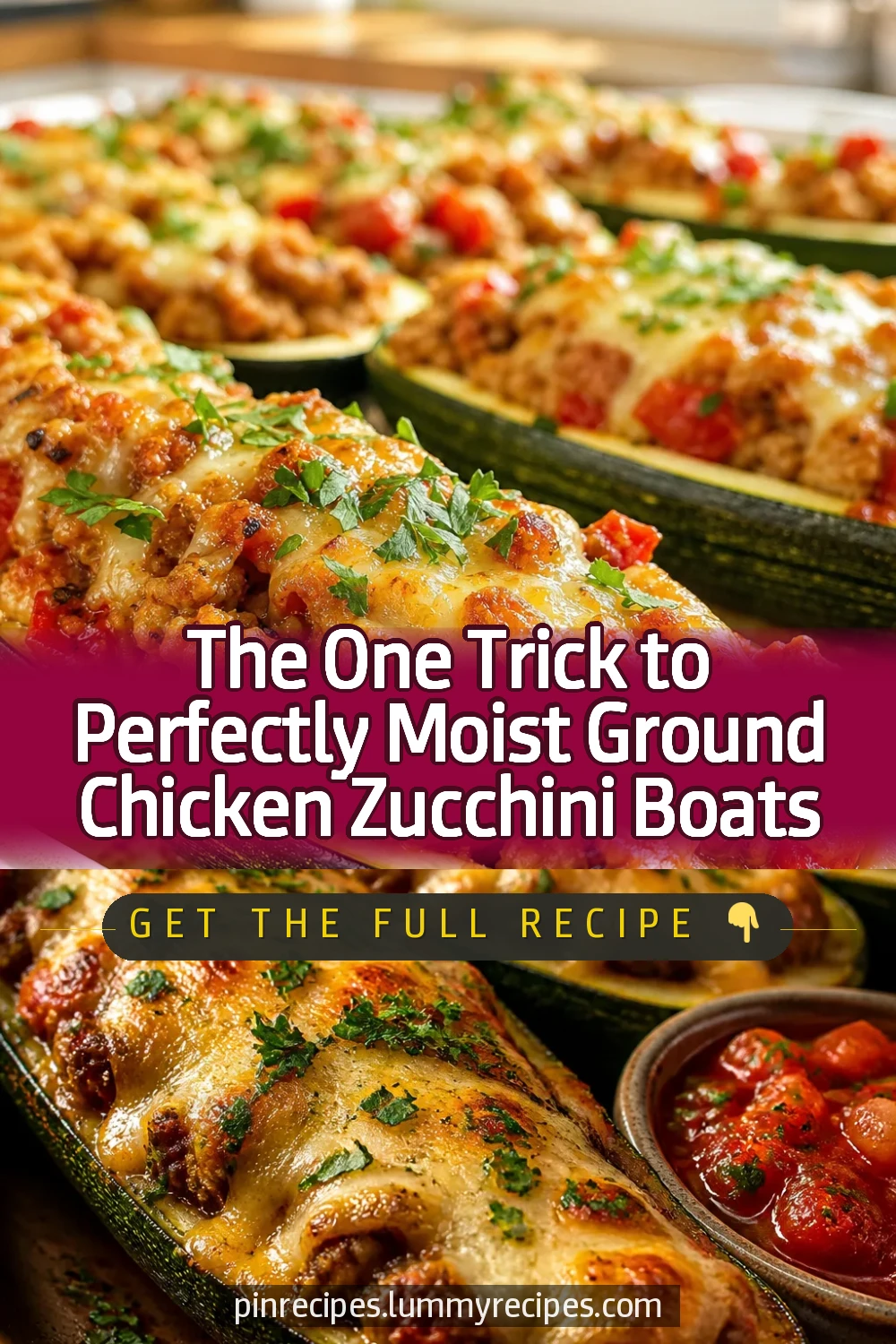 The One Trick to Perfectly Moist Ground Chicken Zucchini Boats