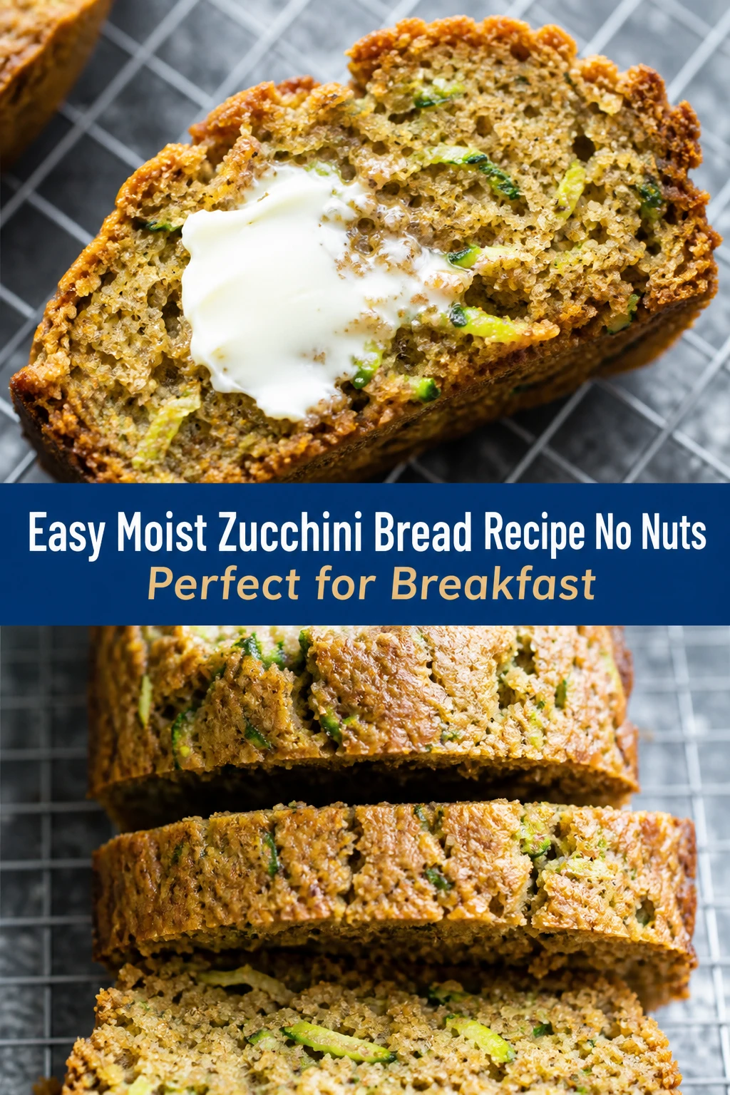 Easy Moist Zucchini Bread Recipe No Nuts Perfect for Breakfast