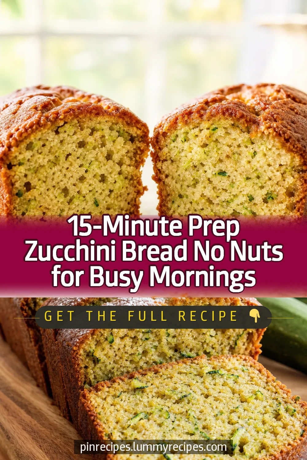 15-Minute Prep Zucchini Bread No Nuts for Busy Mornings