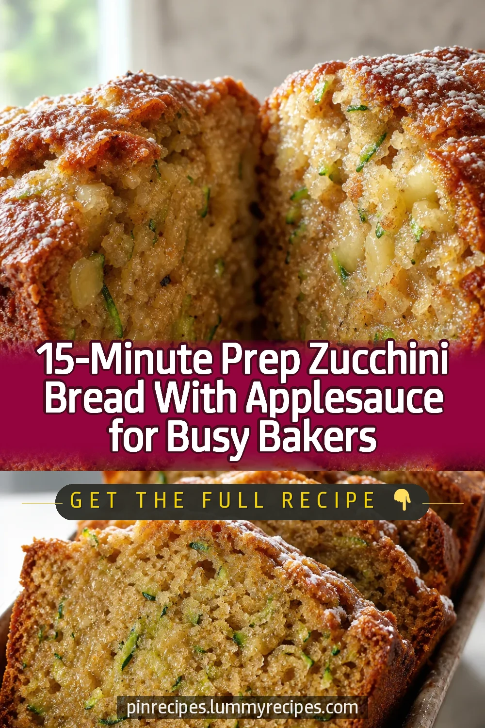 15-Minute Prep Zucchini Bread With Applesauce for Busy Bakers