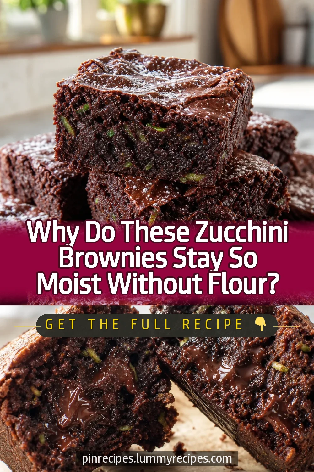 Why Do These Zucchini Brownies Stay So Moist Without Flour?