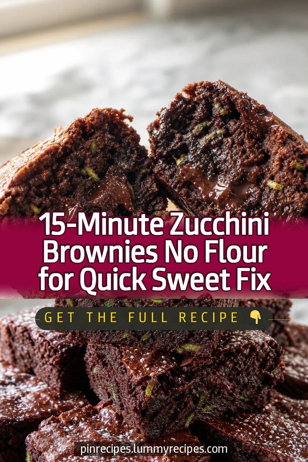 15-Minute Zucchini Brownies No Flour for Quick Sweet Fix