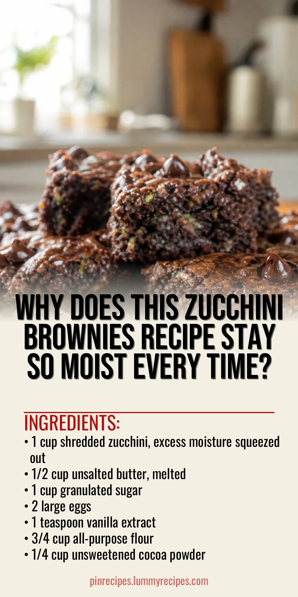 Why Does This Zucchini Brownies Recipe Stay So Moist Every Time?