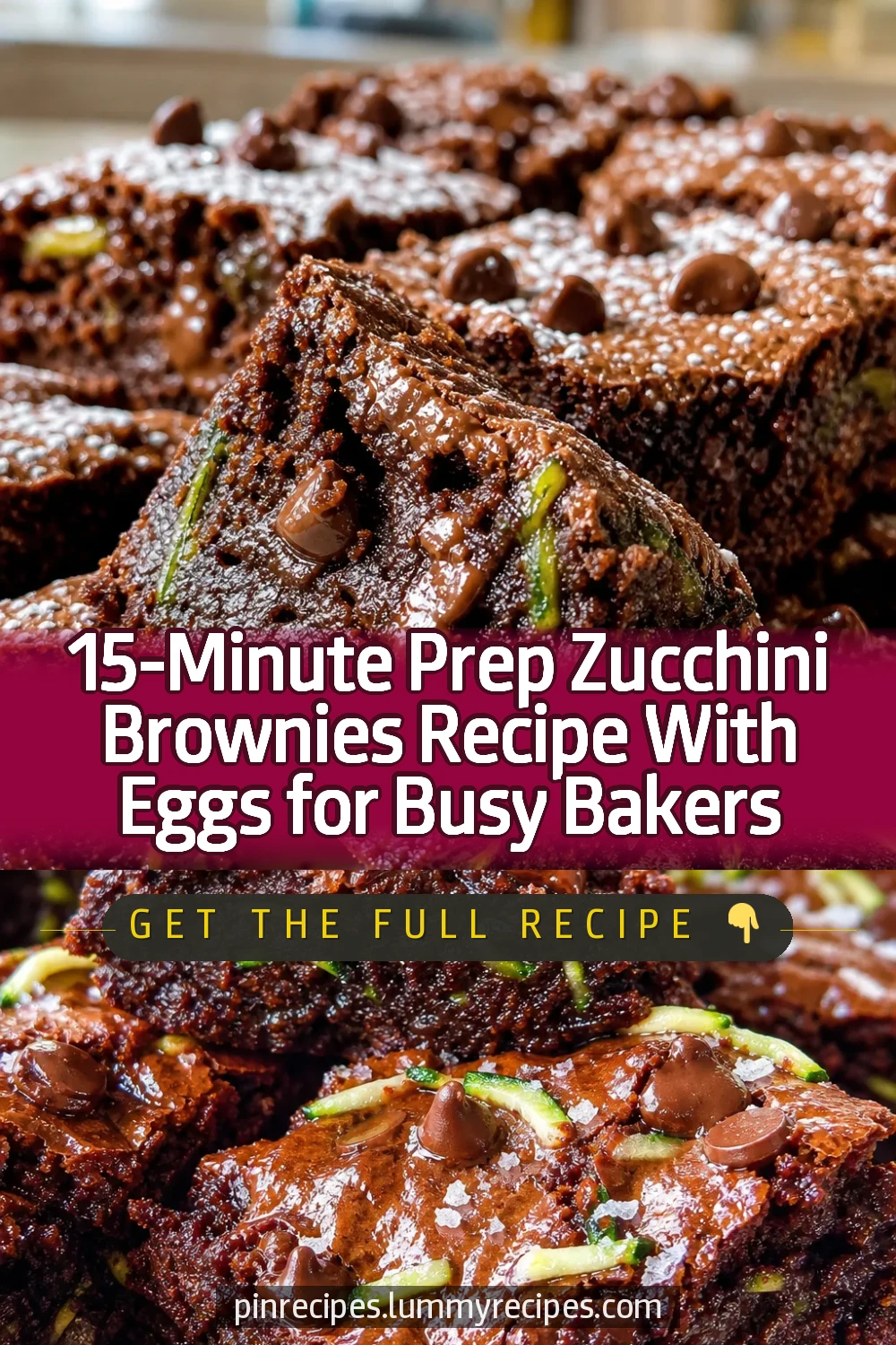 15-Minute Prep Zucchini Brownies Recipe With Eggs for Busy Bakers