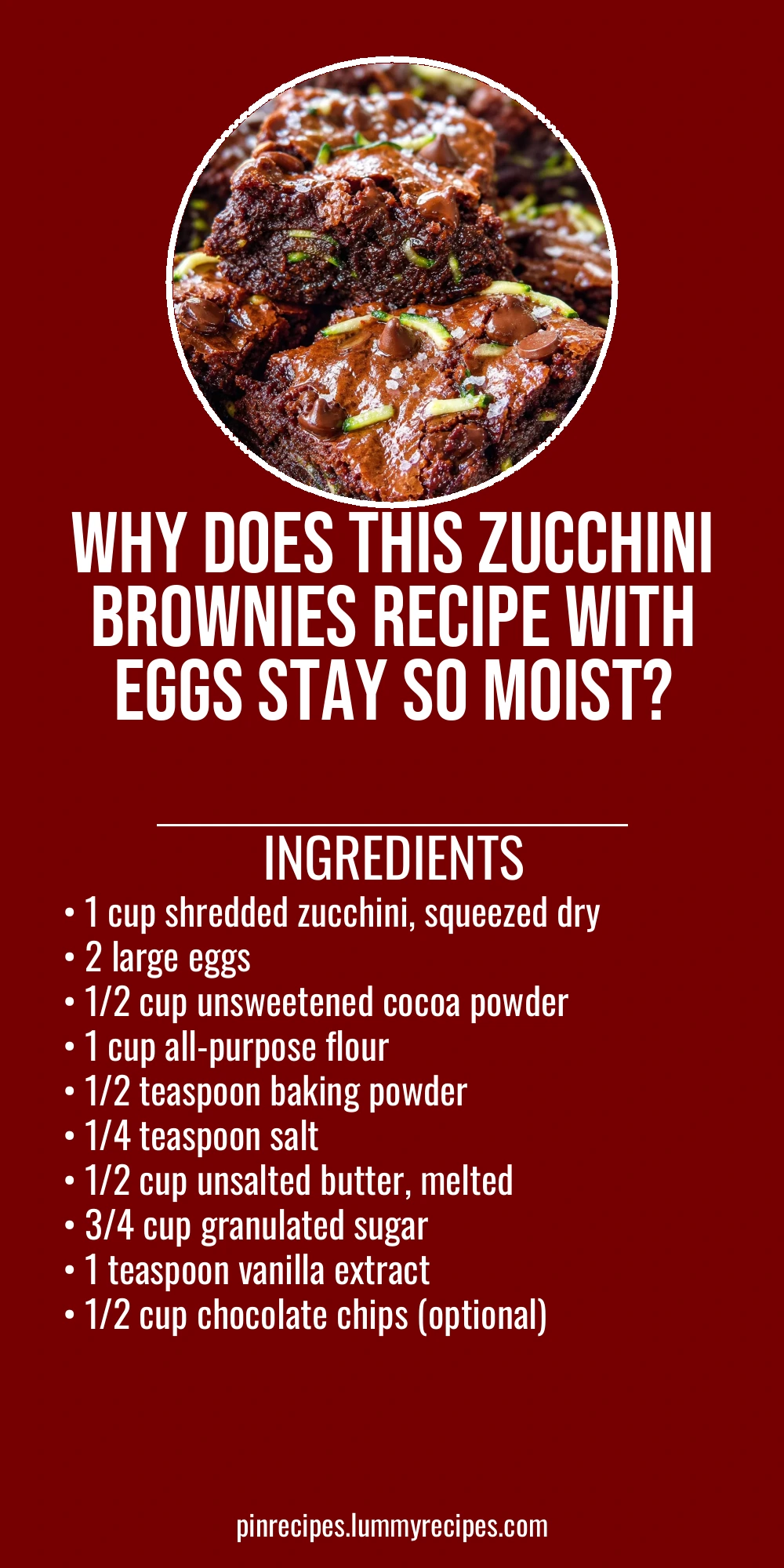 Why Does This Zucchini Brownies Recipe With Eggs Stay So Moist?