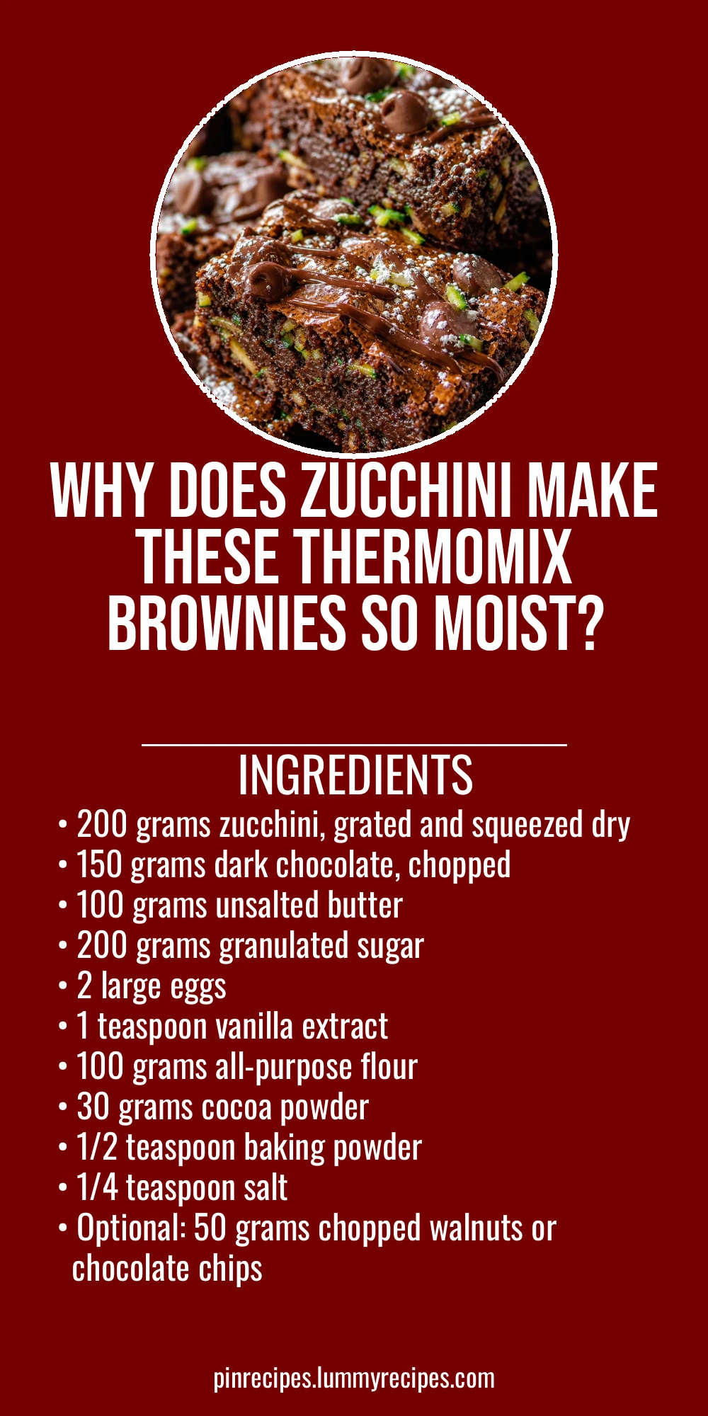 Why Does Zucchini Make These Thermomix Brownies So Moist?