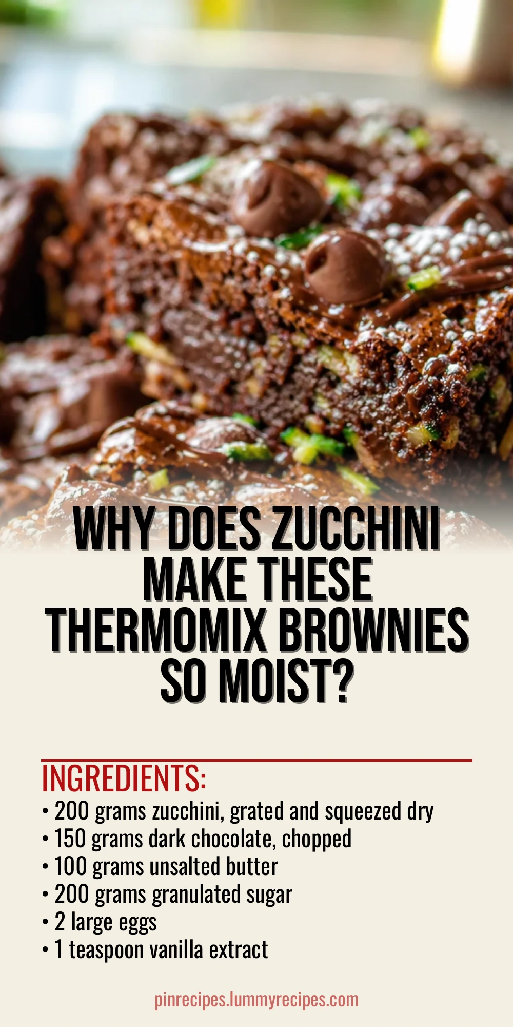 Why Does Zucchini Make These Thermomix Brownies So Moist?