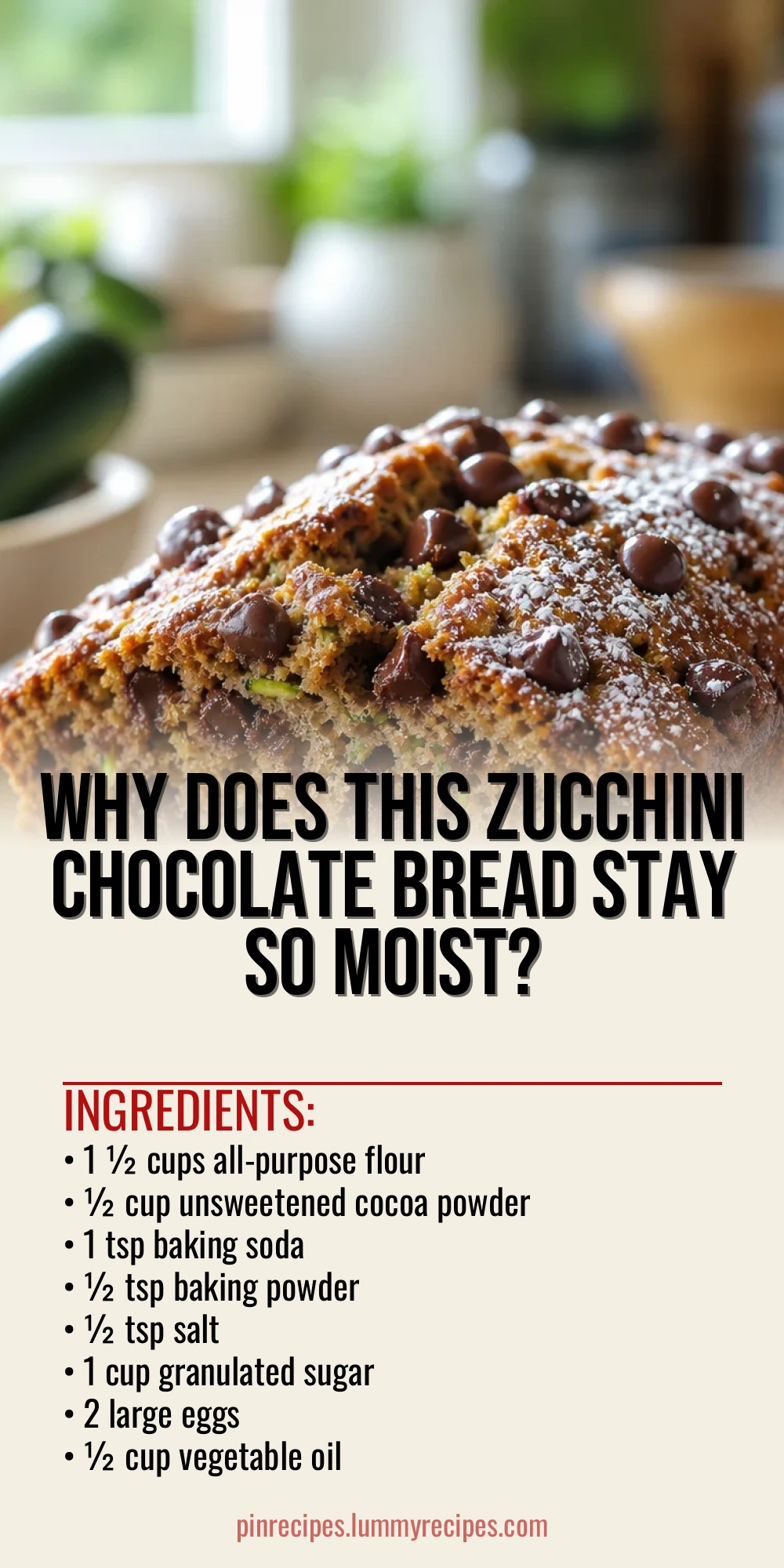Why Does This Zucchini Chocolate Bread Stay So Moist?