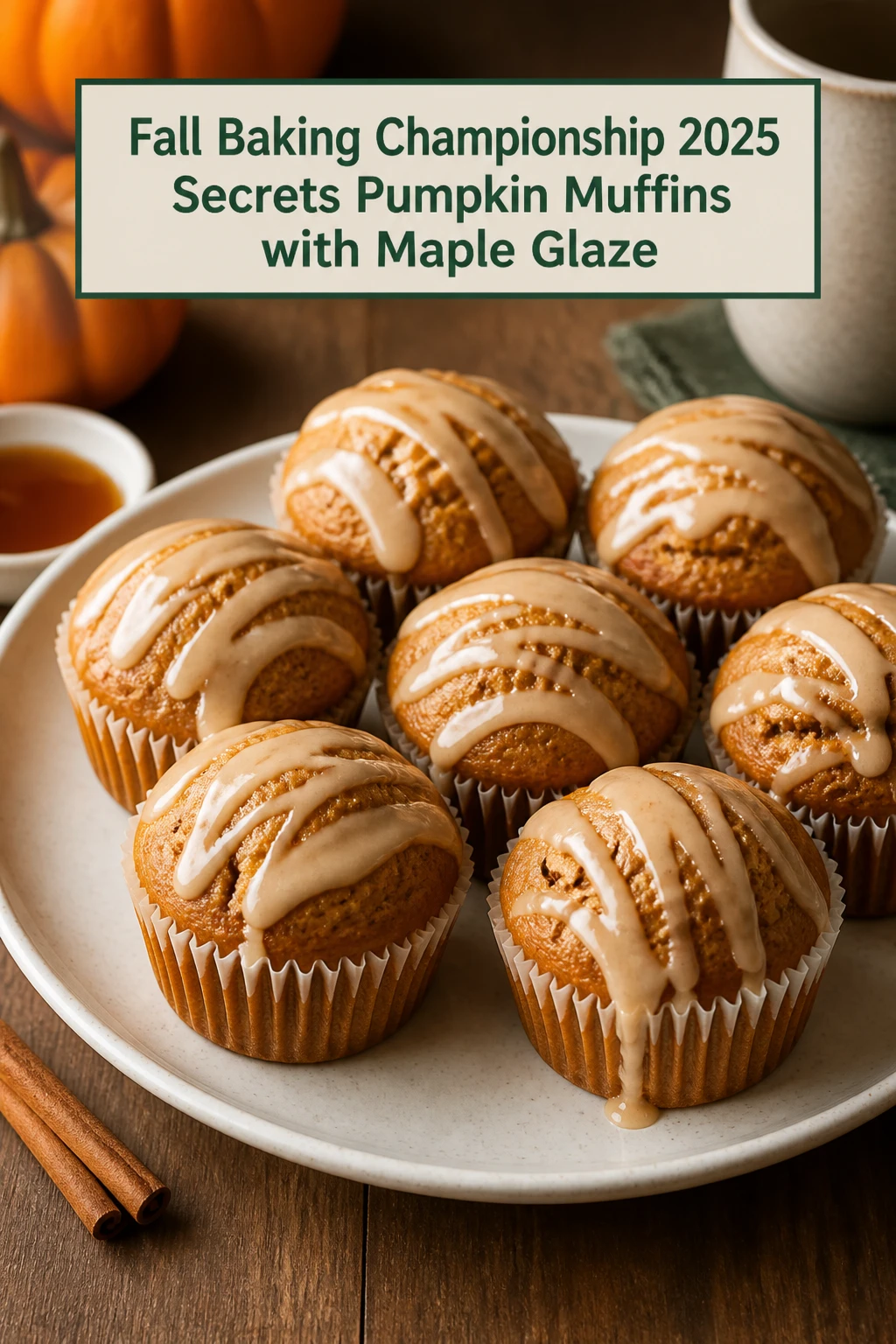 Fall Baking Championship 2025 Secrets Pumpkin Muffins with Maple Glaze