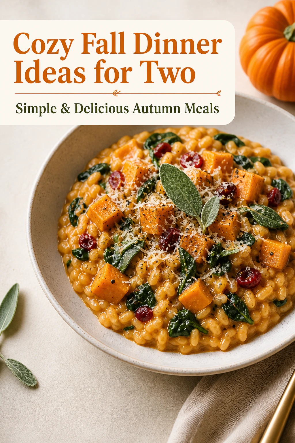 Cozy Fall Dinner Ideas for Two | Simple & Delicious Autumn Meals